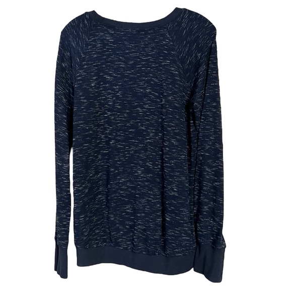 Threads 4 Thought Heathered Navy Blue Long Sleeve Sweater Sz M EUC - Picture 3 of 9